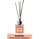 Sandal Ağacı Çubuklu Oda Kokusu Bambu Kokusu Kare Şişe Sandal Wood Reed Diffuser 100ml