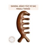 Sandal Ağacı Gua Sha, Masaj Aleti Yüz & El & Tüm Vücut & Saç Bakım No:1
