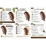 Sandal Ağacı Gua Sha, Masaj Aleti Yüz & El & Tüm Vücut & Saç Bakım No:6 - Çok Renkli