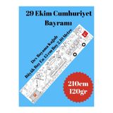 sandal hediyelik 29 Ekim Cumhuriyet Bayramı - Dev Boyama Kağıdı - Boyama Rulosu - Büyük Boy 2,10 Metre Uzunluk