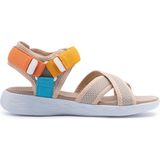 Sandal Spor Kadın Çapraz Bant Günlük Sandalet SS001-0159 Sarı-Oranj - Sarı - Turuncu
