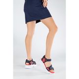Sandal Spor Kadın Günlük Faylon Dolgu Taban Cırtlı Spor Günlük Sandalet SS001-0148 Laci Kırmızı - Lacivert - Kırmızı
