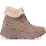 sandal spor Kadın Süet Kürklü Kısa Spor Bot SS001-0478 Bej