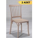 Sandalie 2 Adet Violet Cappucino Pratik Sandalye / Balkon-Bahçe-Mutfak