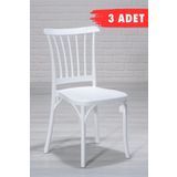 Sandalie 3 Adet / Mutfak&Salon&Bahçe Violet Beyaz Sandalye