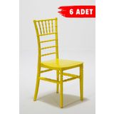 Sandalie 6 Adet Soho Sarı Sandalye / Balkon-Bahçe-Mutfak