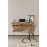 Sandalie Arya 120X59 Cm Çalışma Masası Bilgisayar Masası Ofis Ders Yemek Masası Atlantik Çam&Siyah