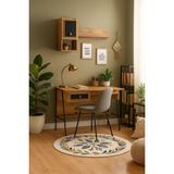 Sandalie Arya Raflı 59X120 cm Çalışma Masası Bilgisayar Masası Ofis Ders Yemek Masası Atlantik Çam - 120x59