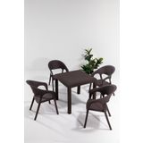 Sandalie Garden Rattan Kahve Masa Takımı Bahçe&Balkon