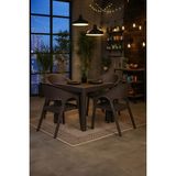 Sandalie Home Garden Kare 4 Kişilik Bahçe Masa Takımı - Kahve