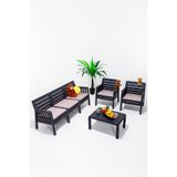 Sandalie Lara 3+1+1+S Minderli Bahçe Ve Balkon Takımı