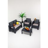 Sandalie Olimpos 2+1+1+S Balkon&Teras Bahçe Mobilyası / Antrasit