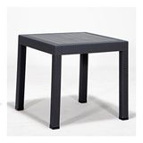 Sandalie Rattan Antrasit 80x80 cm Bahçe Masa