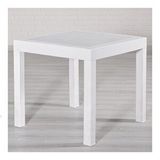Sandalie Rattan Beyaz 80x80 cm Bahçe Masa