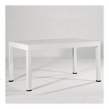 Sandalie Rattan Beyaz 90x150 cm Bahçe Masa