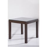 Sandalie Rattan Camlı Kahve Masa 80X80 - Bahçe Balkon Teras Kullanımı İçin Şık ve Dayanıklı