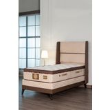 Sandalie Super Ortopedik Lux 90X190 Yatak Baza Baslik Seti - Kahve