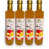 Sandaloz Sakızlı Elma Sirkesi 500 ml 4'lü Paket - Organik Doğal Fermente - 2 lt