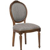 Sandalye 13580 Madalyon Kayın Retro Ayak Ceviz Natüre Kuml Örgü Kumaş El Yapı
