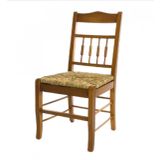 Sandalye 14219 Zus099-583 Gobeklı Cıtalı Saglam Kayin Ayak Ceviz Hasir Doseme