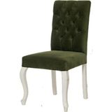 Sandalye 18538 ST Zus555-073 model Kayın LÜKENS Aslan Ayak klasik giydirme kumaş - Yeşil - mutfak sandalye