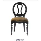 Sandalye 19744 Zus2132 Klasik Model Bej Suni Deri Kumaş Kayın Torna Ayak El Yapım