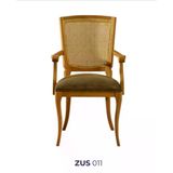 Sandalye 19749 Zus2144 Hasır Sırt Model Tam Kolçak Kayın Aslan Ayak El Yapım