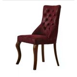 Sandalye 19801 Zus 2120 Kapitone Model Bordo Ort Sırt Kavrar Kayın Avangart Ayak