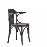 Sandalye 1984 Zus2204 Kulak Sırtlık Model Siyah Renk Kayın Bambu Ayk Oval El Yapı