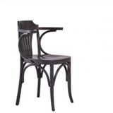 Sandalye 1984 Zus253 Kulak Sırtlık Model Siyah Renk Kayın Bambu Ayak Oval El Yapı