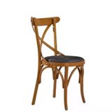 Sandalye 19892 Zus2207 Çapraz Sırtlık Model Açık Ceviz Renk Kayın Bambu Ayk Elyapı