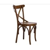 Sandalye 19894 Zus2206 Çapraz Sırtlık Model Kayın Bambu Açık Ceviz Renk El Yapım