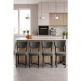 Sandalye 4 Adet Baby Face Kumaş Metal Ayak Modern Mutfak Sandalyesi Cafe Balkon Ofis Elma