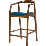 Sandalye Bar 14226 St Zus703-268 Kolcak Yuksek Kayin Bambu Ayak Ceviz El Yapim