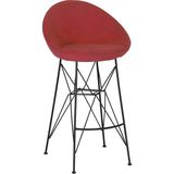 Sandalye Cafesi Sandalyecafesi Sembol 65 cm Küçük Bar Sandalye - Kırmızı
