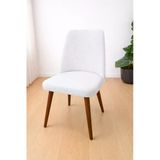 Sandalye Kılıfı-Büyük Oval Likral Kum Desen Chair Cover Yıkanabilir Lastikli Mutfak Sandalye Örtüsü