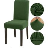 Sandalye Kılıfı Likralı Yıkanabilir Esnek Lastikli Bambu Sandalye Örtüsü 6' Lı Paket - 45 x 45 x 60 cm - Yeşil
