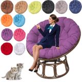 Sandalye Minderi - Dış Mekan Yuvarlak Salıncak Minderi Yumurta Sandalyesi için Yedek | Bahçe, Balkon, Oturma Odası için 120 cm Sallanan Sandalye Minderi, Dayanıklı, Rahat, Hava Koşullarına Dayanıklı