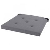 Sandalye Minderi Gri Renk MeridyenDukkan 35/42x40x4 cm IKEA Cırt Cırtlı Bantlı