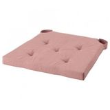 Sandalye Minderi Pembe Renk MeridyenDukkan 35/42x40x4 cm IKEA Cırt Cırtlı Bantlı