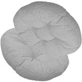 Sandalye Minderleri - 2'li Paket 50x50cm Yükseltici Yastıklar, Kalın Kaymaz Yumuşak Destekleyici Koltuk Pedleri, Yıkanabilir Elastik Dolgu, Yoga, Oturma Odası, Balkon Kullanımı için İdeal