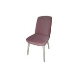 Sandalye ST GİYDİRME model Kayın RETRO Ayak Babyface kumaş Parlak beyaz papel - Pembe - Beyaz - pembe beyaz