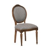 Sandalye St Madalyon Kayin Retro Ayak Parlak Ceviz Nature Kuml Orgu Kumas El Yapi