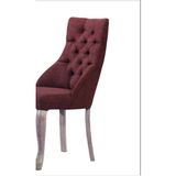 Sandalye ST Zus066 Kapitone Model Bordo Renk Ort Oturum Sırt Kavrar Kayın Ayak - mutfak masa