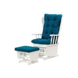 Sandalye Zus301 Model 90477 Mama Puflu Sallanan Ahşap Lake Beyaz Ayak El Yapım