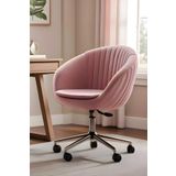 SandalyeDeposu İstiridye Çalışma Koltuğu (PEMBE KUMAŞ)
