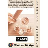 #Sandalyekoruyucu İz Bırakmaz Keçe Esnek Şeffaf Silikon Yuvarlak Kare Sandalye Ayak Koruyucu 16 Adet