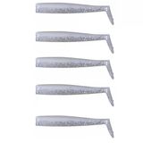 Sandeel Pearl Silver 10cm 7gr Levrek Silikonu 5 Adet