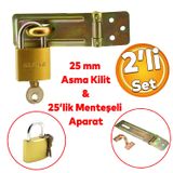 Sandik Kutu Askisi 25 Lik Menteseli Kilit Aparati Tosba Kilit 25 Mm Asma Kilit 2Li Set