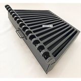 Sandıktan Al Döküm Izgara , Şömine Izgarası 70 Cm. x 46 Cm. x 46 cm 15 Li Izgara, Kızaklı